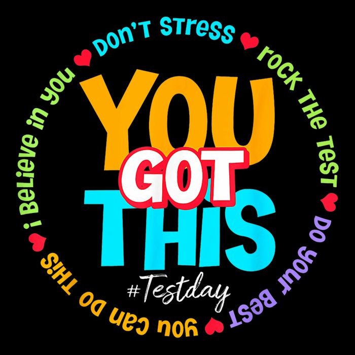 Test Day Rock The Test Testing Day You Got This  Drawstring Bag