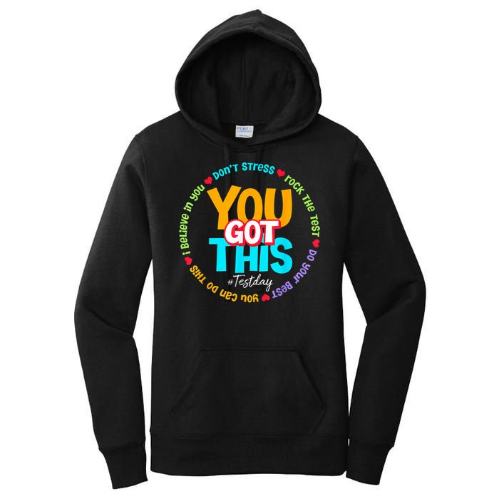 Test Day Rock The Test Testing Day You Got This  Women's Pullover Hoodie