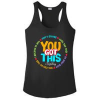 Test Day Rock The Test Testing Day You Got This  Ladies PosiCharge Competitor Racerback Tank
