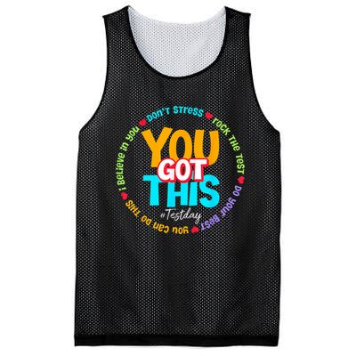 Test Day Rock The Test Testing Day You Got This  Mesh Reversible Basketball Jersey Tank