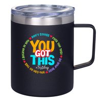 Test Day Rock The Test Testing Day You Got This  12oz Stainless Steel Coffee Mug
