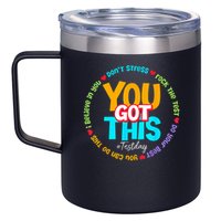 Test Day Rock The Test Testing Day You Got This  12oz Stainless Steel Coffee Mug
