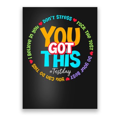 Test Day Rock The Test Testing Day You Got This  Poster