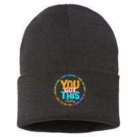Test Day Rock The Test Testing Day You Got This  Sustainable Knit Beanie