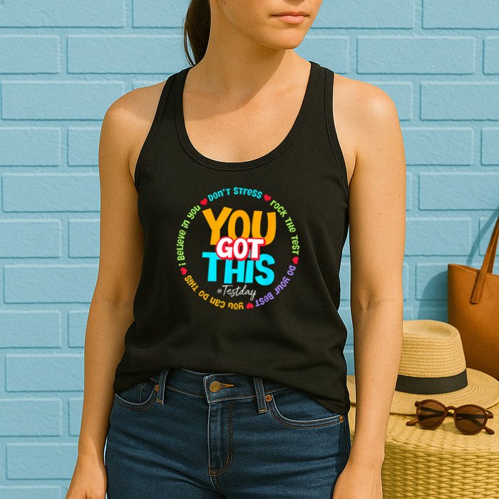 Test Day Rock The Test Testing Day You Got This  Womens Tank Top