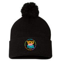 Test Day Rock The Test Testing Day You Got This  Pom Pom 12in Knit Beanie