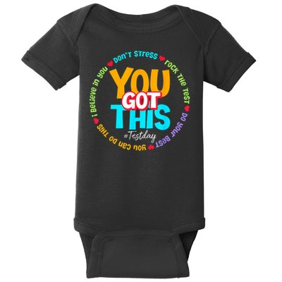 Test Day Rock The Test Testing Day You Got This  Baby Bodysuit