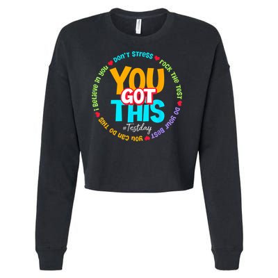 Test Day Rock The Test Testing Day You Got This  Cropped Pullover Crew