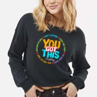 Test Day Rock The Test Testing Day You Got This  Cropped Pullover Crew