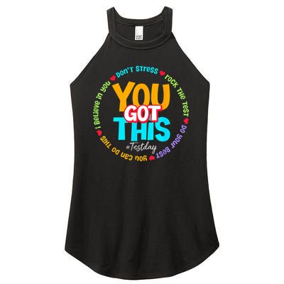 Test Day Rock The Test Testing Day You Got This  Women's Perfect Tri Rocker Tank