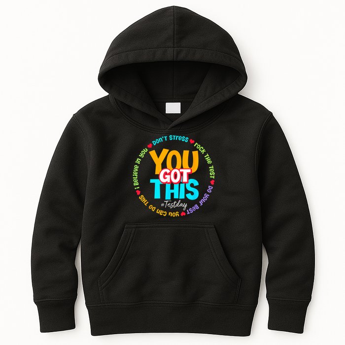 Test Day Rock The Test Testing Day You Got This  Kids Hoodie