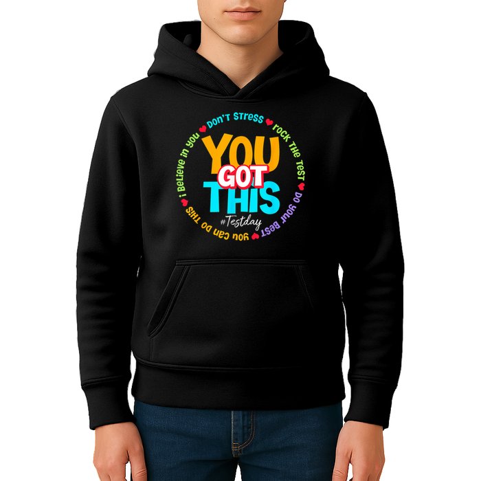 Test Day Rock The Test Testing Day You Got This  Kids Hoodie