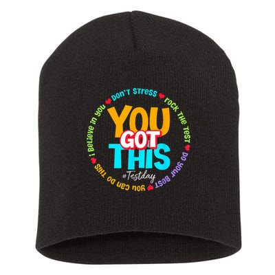 Test Day Rock The Test Testing Day You Got This  Short Acrylic Beanie