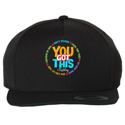 Test Day Rock The Test Testing Day You Got This  Wool Snapback Cap