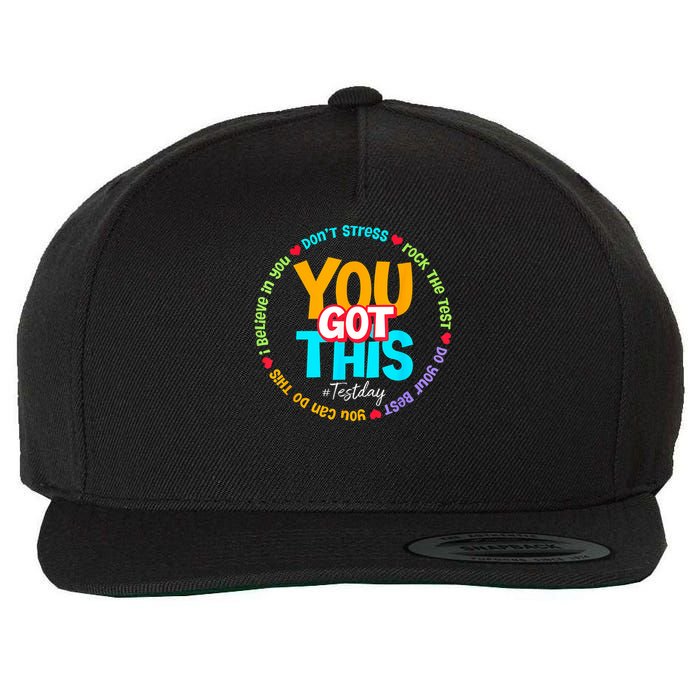 Test Day Rock The Test Testing Day You Got This  Wool Snapback Cap