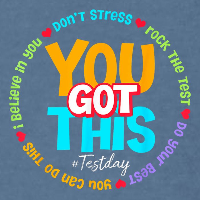 Test Day Rock The Test Testing Day You Got This  Garment-Dyed Sweatshirt