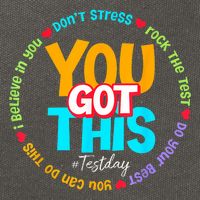 Test Day Rock The Test Testing Day You Got This  Cotton Canvas Backpack
