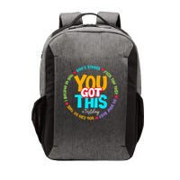 Test Day Rock The Test Testing Day You Got This  Vector Backpack