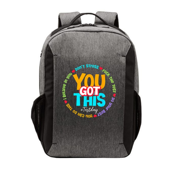 Test Day Rock The Test Testing Day You Got This  Vector Backpack