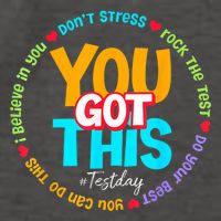 Test Day Rock The Test Testing Day You Got This  Vector Backpack