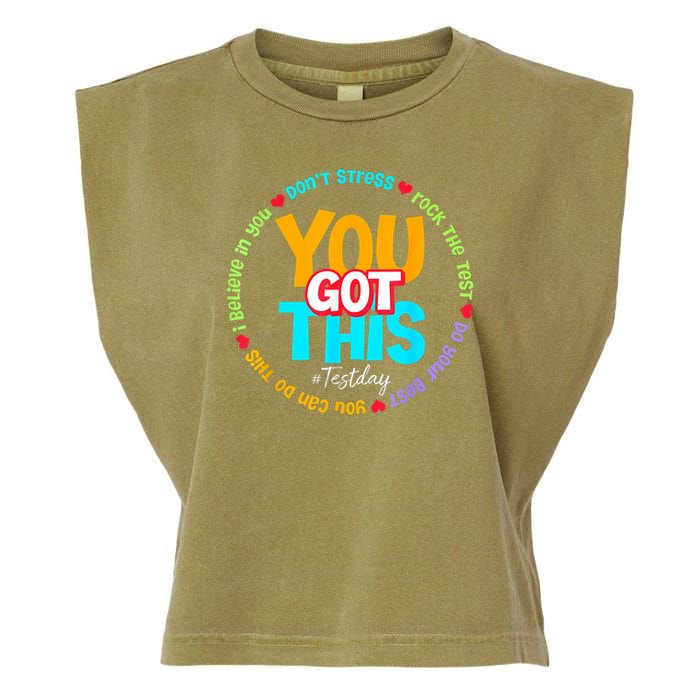 Test Day Rock The Test Testing Day You Got This  Garment-Dyed Women's Muscle Tee