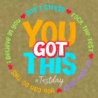 Test Day Rock The Test Testing Day You Got This  Garment-Dyed Women's Muscle Tee