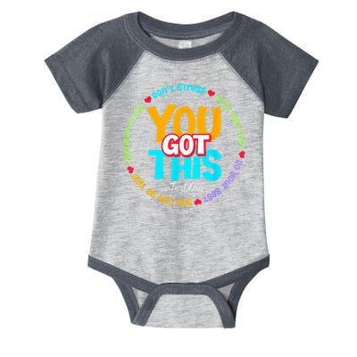 Test Day Rock The Test Testing Day You Got This  Infant Baby Jersey Bodysuit