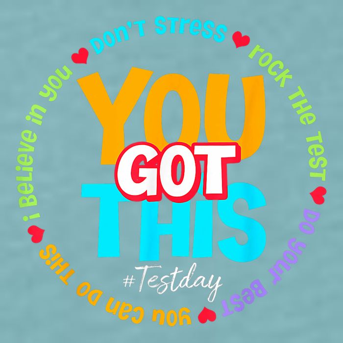 Test Day Rock The Test Testing Day You Got This  Sueded Cloud Jersey T-Shirt