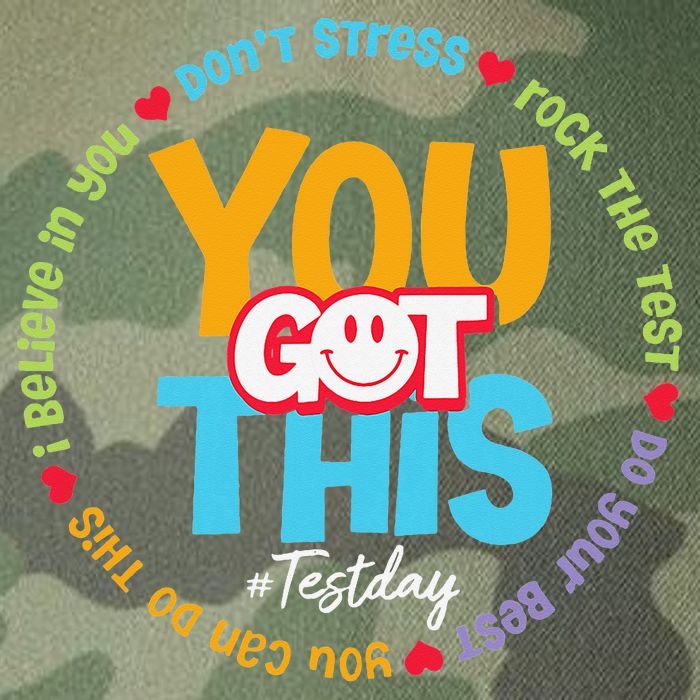 Test Day Rock The Test Teacher Testing Day You Got This Legacy Tie Dye Trucker Hat