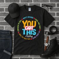 Test Day Rock The Test Teacher Testing Day You Got This Tall T-Shirt