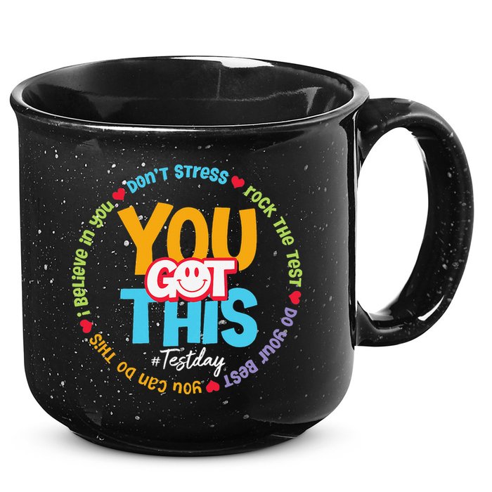 Test Day Rock The Test Teacher Testing Day You Got This 15oz Campfire Ceramic Mug