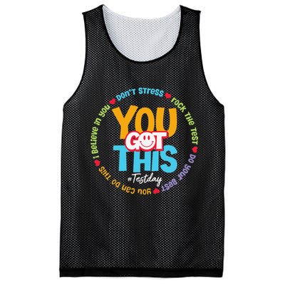 Test Day Rock The Test Teacher Testing Day You Got This Mesh Reversible Basketball Jersey Tank