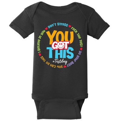 Test Day Rock The Test Teacher Testing Day You Got This Baby Bodysuit