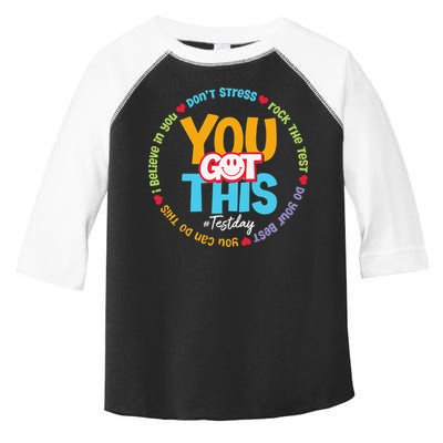 Test Day Rock The Test Teacher Testing Day You Got This Toddler Fine Jersey T-Shirt