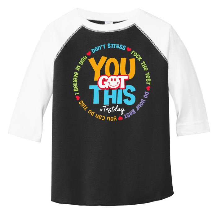 Test Day Rock The Test Teacher Testing Day You Got This Toddler Fine Jersey T-Shirt