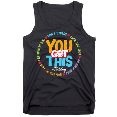Test Day Rock The Test Teacher Testing Day You Got This Tank Top
