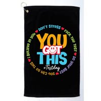 Test Day Rock The Test Teacher Testing Day You Got This Golf Towel