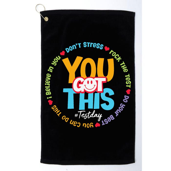 Test Day Rock The Test Teacher Testing Day You Got This Golf Towel