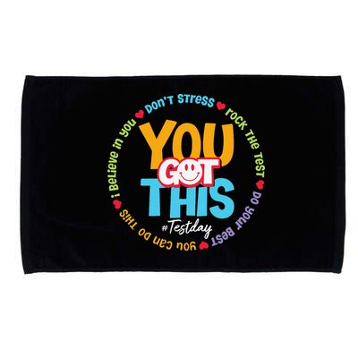 Test Day Rock The Test Teacher Testing Day You Got This Microfiber Hand Towel