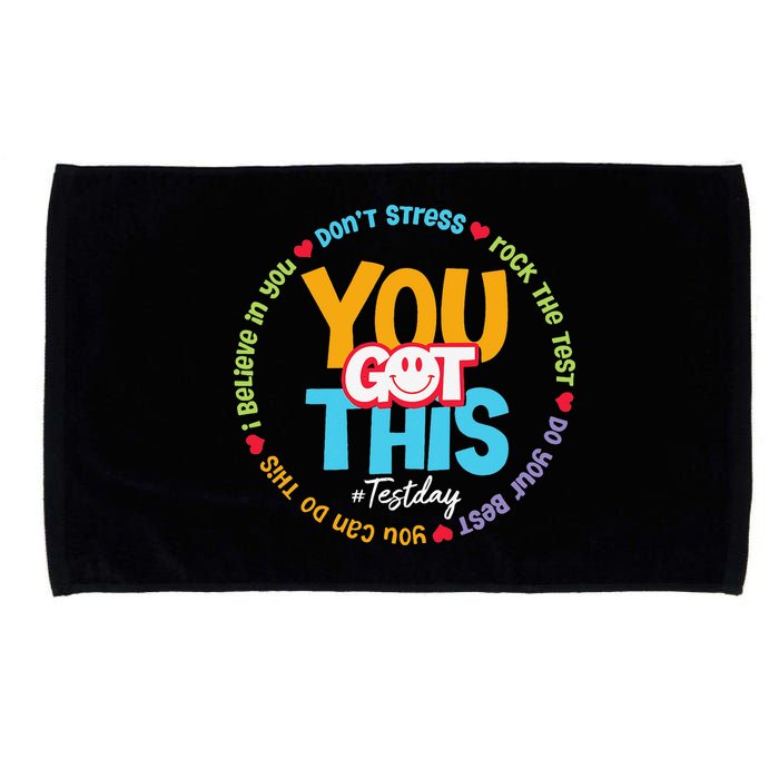 Test Day Rock The Test Teacher Testing Day You Got This Microfiber Hand Towel