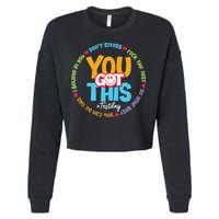 Test Day Rock The Test Teacher Testing Day You Got This Cropped Pullover Crew