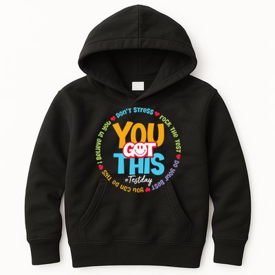 Test Day Rock The Test Teacher Testing Day You Got This Kids Hoodie