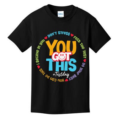 Test Day Rock The Test Teacher Testing Day You Got This Kids T-Shirt