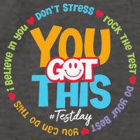Test Day Rock The Test Teacher Testing Day You Got This Vector Backpack