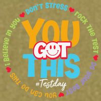 Test Day Rock The Test Teacher Testing Day You Got This Garment-Dyed Women's Muscle Tee