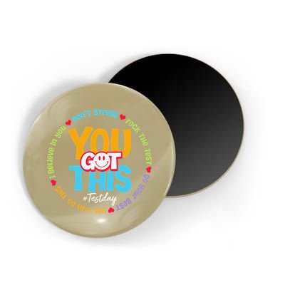 Test Day Rock The Test Teacher Testing Day You Got This Magnet
