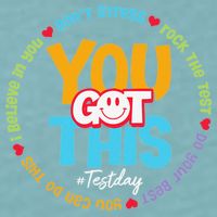 Test Day Rock The Test Teacher Testing Day You Got This Sueded Cloud Jersey T-Shirt