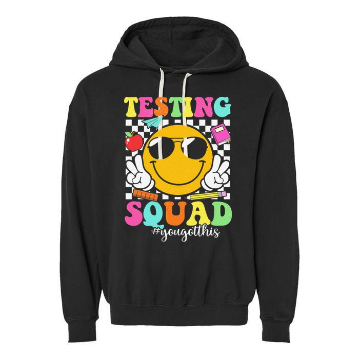 Test Day Rock The Test Teacher Testing Day You Got This Garment-Dyed Fleece Hoodie