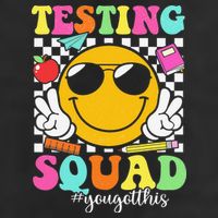 Test Day Rock The Test Teacher Testing Day You Got This Garment-Dyed Fleece Hoodie