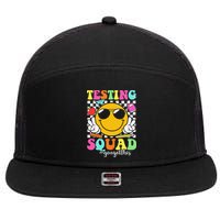 Test Day Rock The Test Teacher Testing Day You Got This 7 Panel Mesh Trucker Snapback Hat